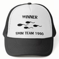 winner swim team 1990 icon mesh hats