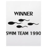 winner swim team 1990 icon customized letterhead