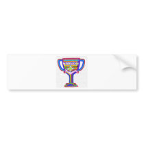 Winner Trophy:  Acrylic Art Bumper Stickers