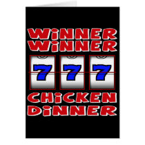 WINNER WINNER CHICKEN DINNER CARDS