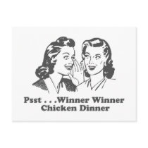 Winner Winner Chicken Dinner Funny Post Cards