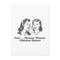 Winner Winner Chicken Dinner Funny Post Card
