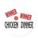 Winner Winner Chicken Dinner stickers