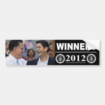 Winners 2012 bumper sticker