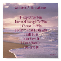 Winners Affirmations posters