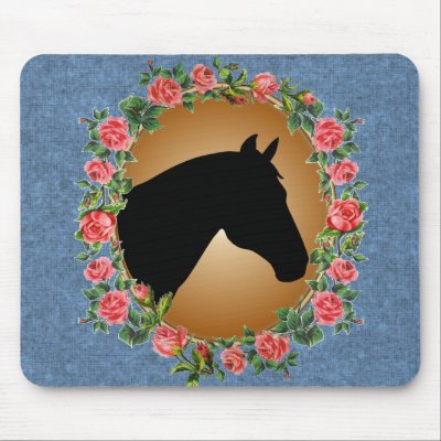 Winners Circle Horse Silhouette Mousepad by RanchLady