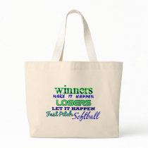 Winners....Fast Pitch Softball Tote Bag