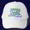 Winners....Fast Pitch Softball hats