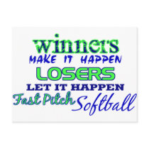 Winners....Fast Pitch Softball Post Card