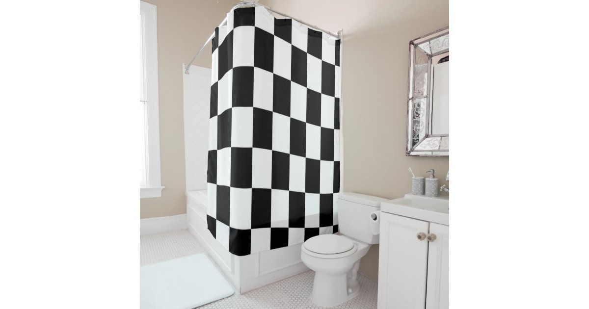 WINNER'S FLAG SHOWER CURTAIN Zazzle