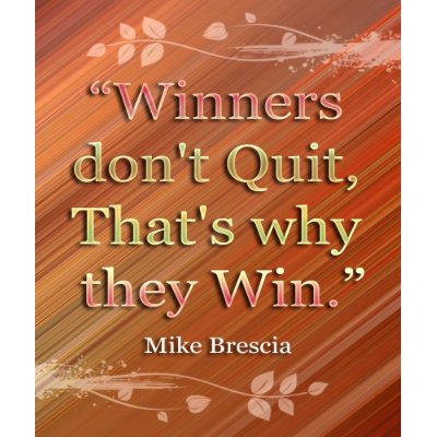 Winners-Motivational Message Print print