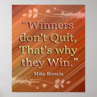 Winners-Motivational Message Print print