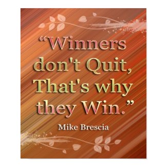 Winners-Motivational Message Print print