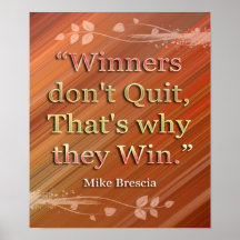 Winners-Motivational Message Print