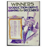 Winners Production Drive Drawing For December Personalized Flyer