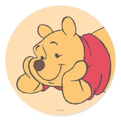Winnie the Pooh 2 Round Sticker