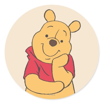 Winnie the Pooh 6 Stickers