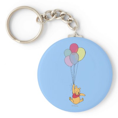 Winnie the Pooh and Balloons keychains