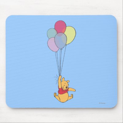 Winnie the Pooh and Balloons mousepads