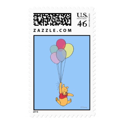 Winnie the Pooh and Balloons stamps
