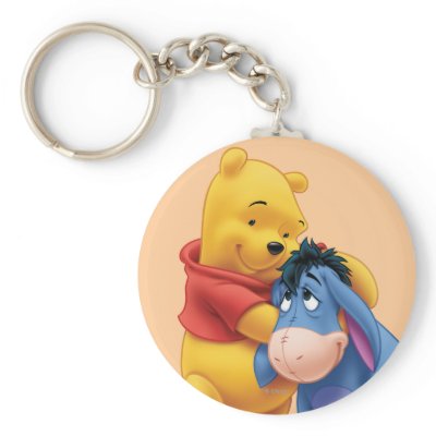 Winnie the Pooh and Eeyore keychains