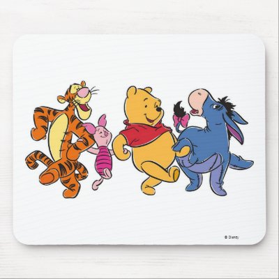 Winnie the Pooh Crew mousepads