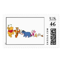 Winnie the Pooh Crew Postage Stamps