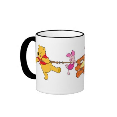 Winnie the Pooh Piglet Tigger Eeyore pot of honey mugs