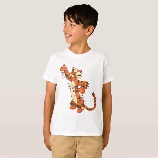 Winnie The Pooh Tigger Christmas Lights T Shirt Zazzle