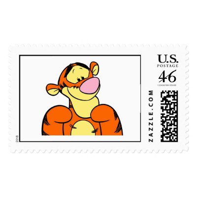 Winnie The Pooh Tigger Looking Happy postage