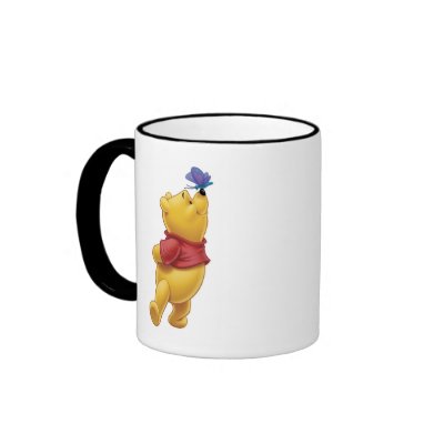 Winnie the Pooh With Butterfly mugs
