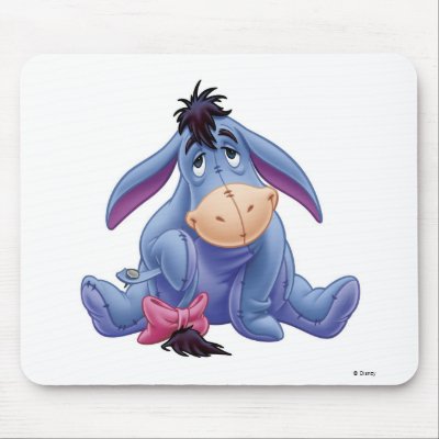 Winnie The Pooh's Eeyore Holding Tail mousepad