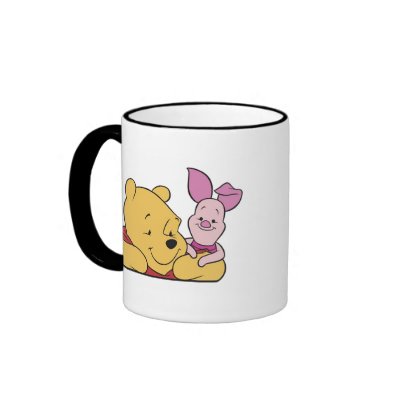 Winnie The Pooh's Pooh and Piglet together mugs