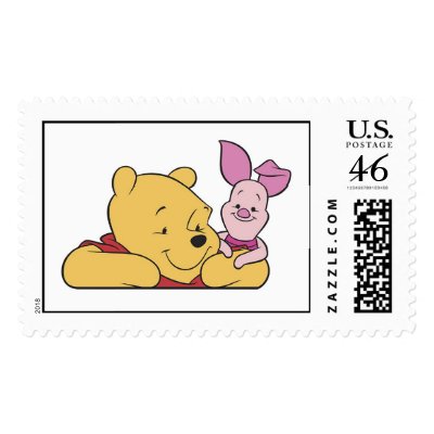 Winnie The Pooh's Pooh and Piglet together postage