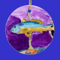 Winning art by  A. Pugh - Grade 4 ornaments
