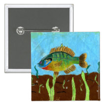 Winning art by  K. Benoit - Grade 4 Pinback Button