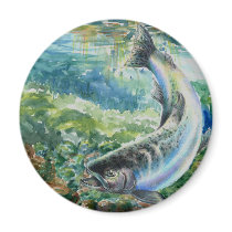 Winning Art By S. Chun Grade 11 Fridge Magnet