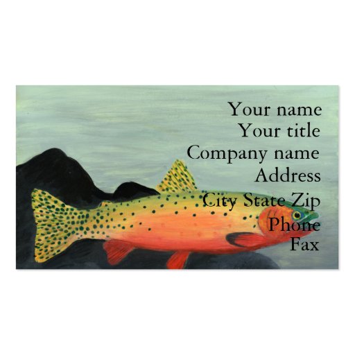 Winning art by  S. Clayton - Grade 7 Business Card Template (front side)