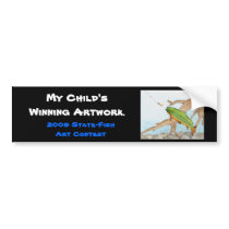 Winning artwork by A. Swirzewski, Grade 9 bumper stickers