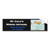 Winning artwork by C. Rousseau, Grade 4 bumper stickers
