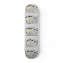Winning artwork by E. Boulter, Grade 8 skateboards