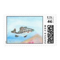 Winning artwork by E. Saliga, Grade 5 postage
