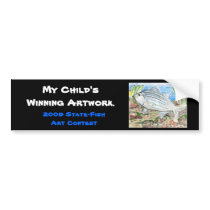 Winning artwork by J. Florida, Grade 6 bumper stickers