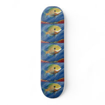 Winning artwork by K. Walker, Grade 12 Skateboard Decks