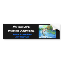 Winning artwork by M. Yuan, Grade 9 bumper stickers