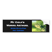 Winning artwork by R. Nelson, Grade 7 bumper stickers