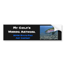 Winning artwork by S. Spradlin, Grade 12 Bumper Sticker
