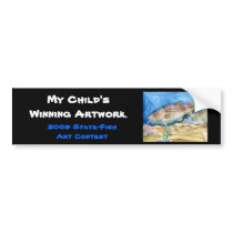 Winning artwork by S. Zhang, Grade 4 Bumper Stickers