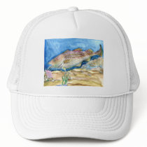 Winning artwork by S. Zhang, Grade 4 Trucker Hats