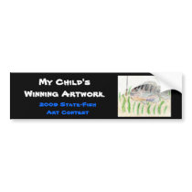 Winning artwork by T. Tellinghuisen, Grade 5 bumper stickers